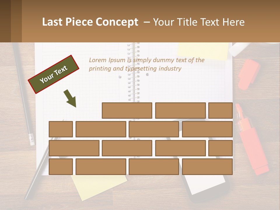 A Notepad, Pen, Cell Phone And A Cup Of Coffee On A Wooden PowerPoint Template