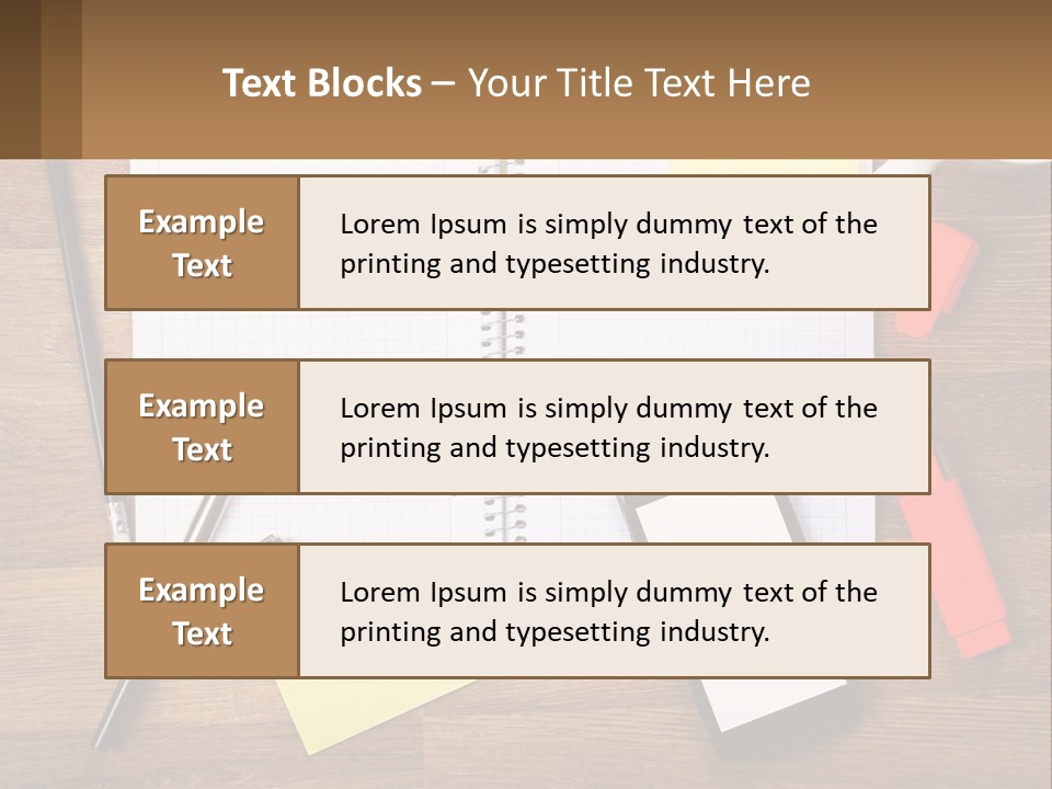 A Notepad, Pen, Cell Phone And A Cup Of Coffee On A Wooden PowerPoint Template