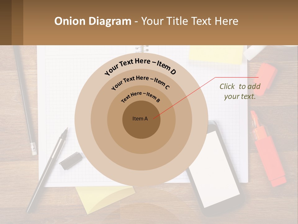 A Notepad, Pen, Cell Phone And A Cup Of Coffee On A Wooden PowerPoint Template