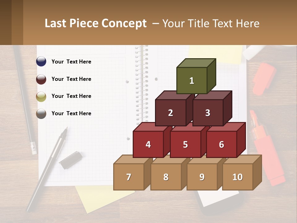 A Notepad, Pen, Cell Phone And A Cup Of Coffee On A Wooden PowerPoint Template