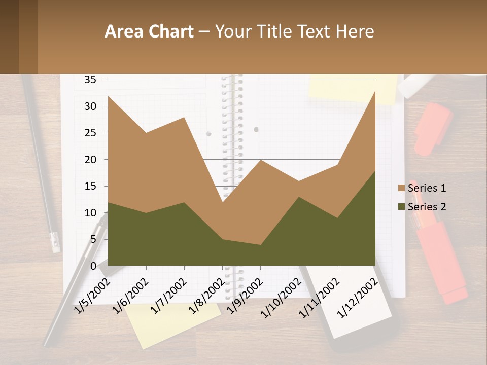 A Notepad, Pen, Cell Phone And A Cup Of Coffee On A Wooden PowerPoint Template