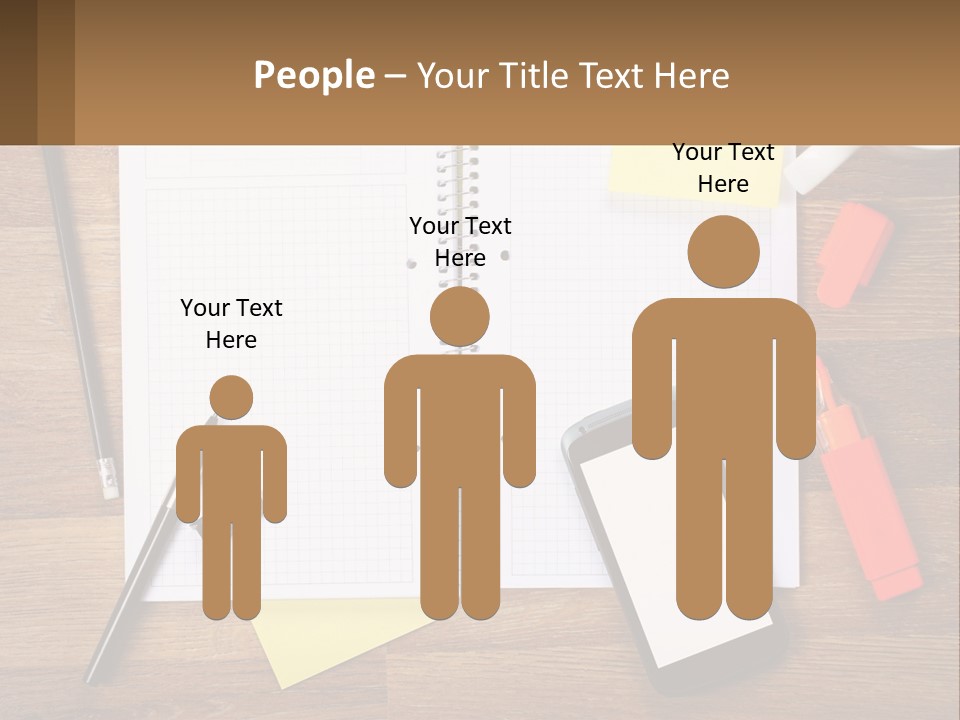 A Notepad, Pen, Cell Phone And A Cup Of Coffee On A Wooden PowerPoint Template
