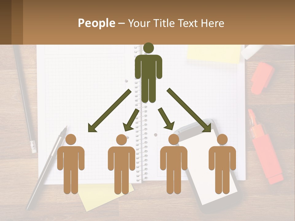 A Notepad, Pen, Cell Phone And A Cup Of Coffee On A Wooden PowerPoint Template