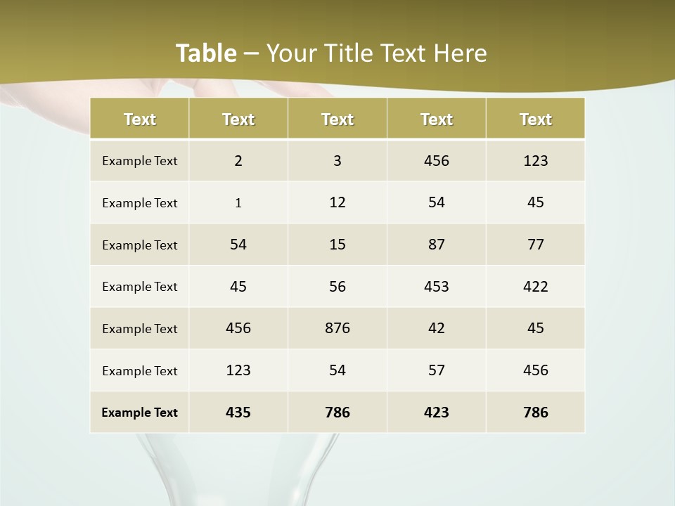 A Light Bulb With Money In It Being Held By A Hand PowerPoint Template