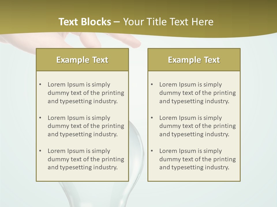 A Light Bulb With Money In It Being Held By A Hand PowerPoint Template