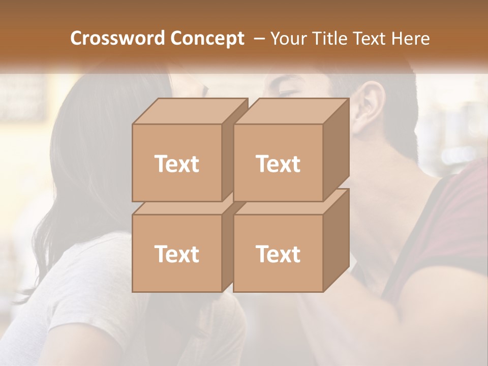 A Man And Woman Eating A Sandwich Together PowerPoint Template