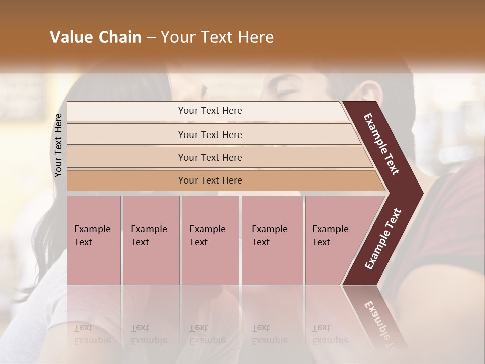 A Man And Woman Eating A Sandwich Together PowerPoint Template