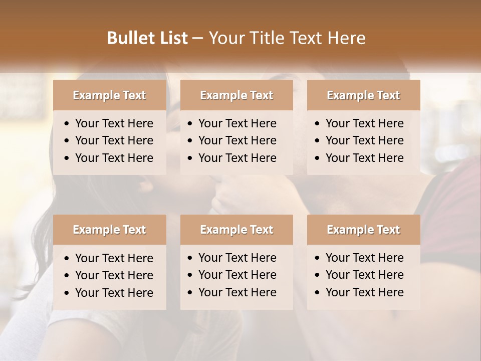 A Man And Woman Eating A Sandwich Together PowerPoint Template