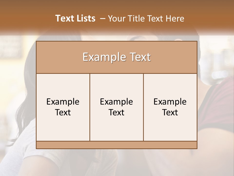 A Man And Woman Eating A Sandwich Together PowerPoint Template