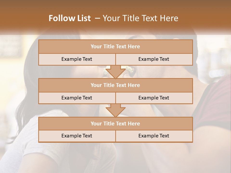 A Man And Woman Eating A Sandwich Together PowerPoint Template