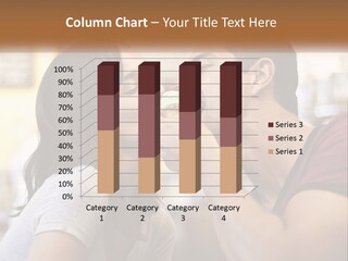 A Man And Woman Eating A Sandwich Together PowerPoint Template