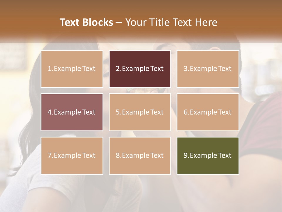 A Man And Woman Eating A Sandwich Together PowerPoint Template