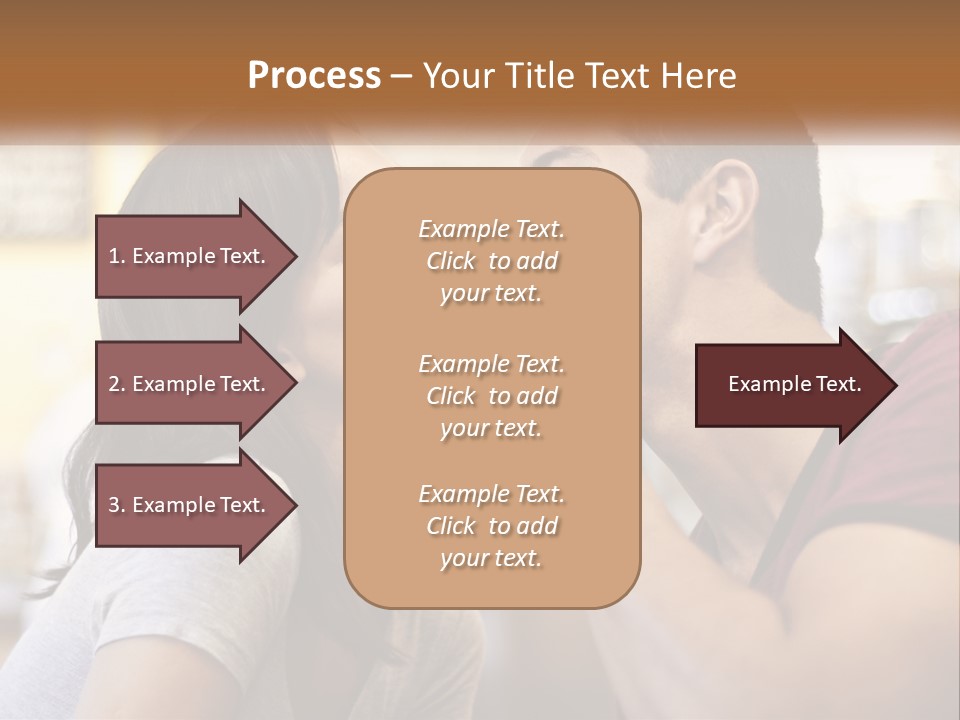 A Man And Woman Eating A Sandwich Together PowerPoint Template