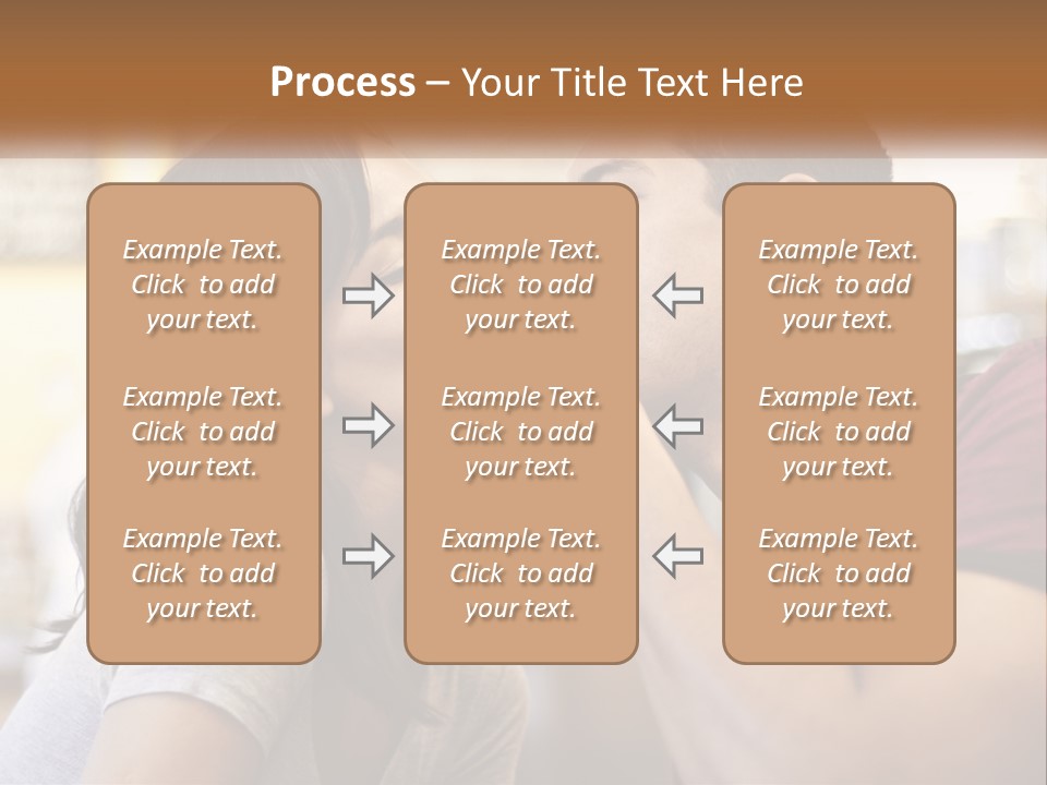A Man And Woman Eating A Sandwich Together PowerPoint Template