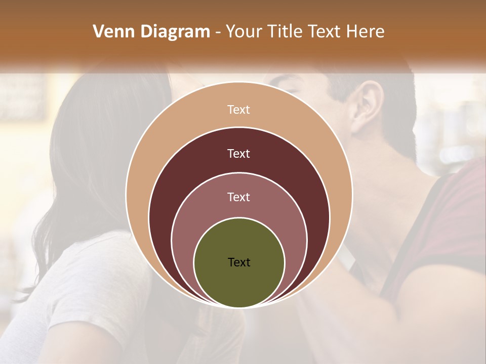 A Man And Woman Eating A Sandwich Together PowerPoint Template