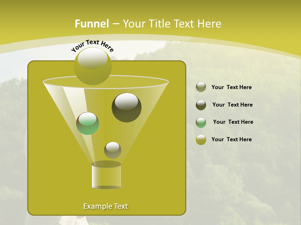 A Woman Standing In Front Of A Green Hillside PowerPoint Template