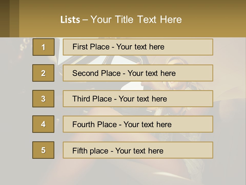 A Woman Driving A Car With Her Hand On The Steering Wheel PowerPoint Template