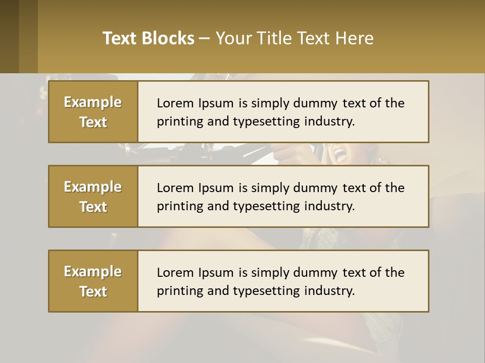 A Woman Driving A Car With Her Hand On The Steering Wheel PowerPoint Template