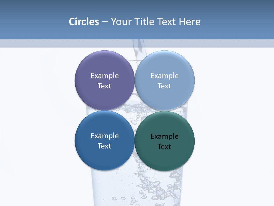A Glass Of Water Is Being Filled With Water PowerPoint Template