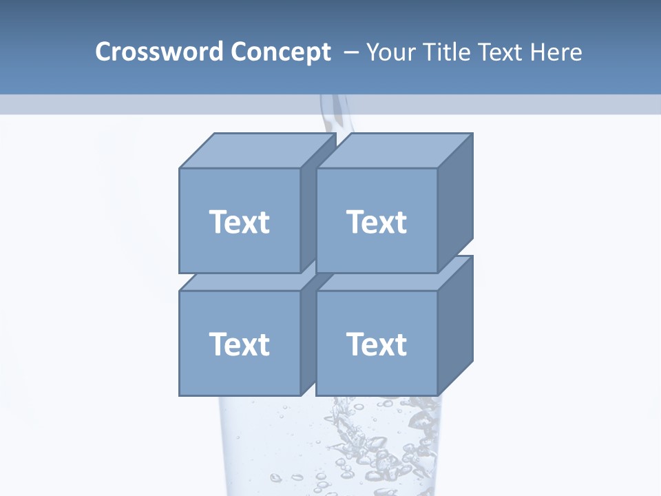 A Glass Of Water Is Being Filled With Water PowerPoint Template