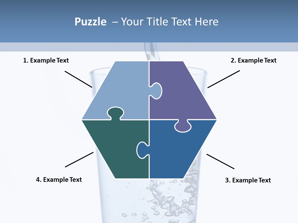 A Glass Of Water Is Being Filled With Water PowerPoint Template