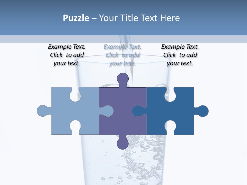 A Glass Of Water Is Being Filled With Water PowerPoint Template
