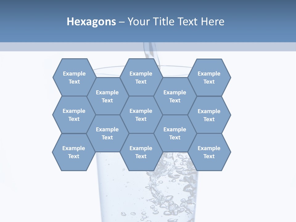 A Glass Of Water Is Being Filled With Water PowerPoint Template