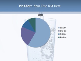 A Glass Of Water Is Being Filled With Water PowerPoint Template