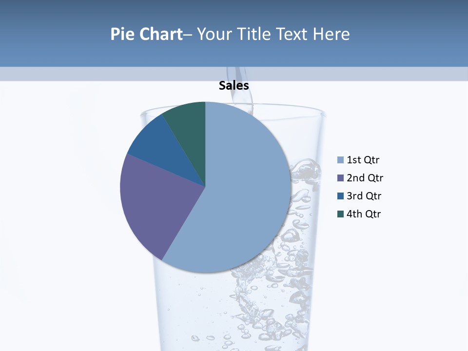 A Glass Of Water Is Being Filled With Water PowerPoint Template