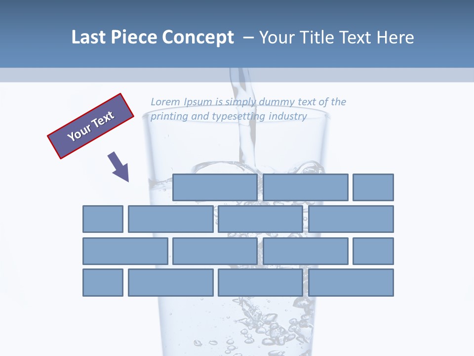 A Glass Of Water Is Being Filled With Water PowerPoint Template