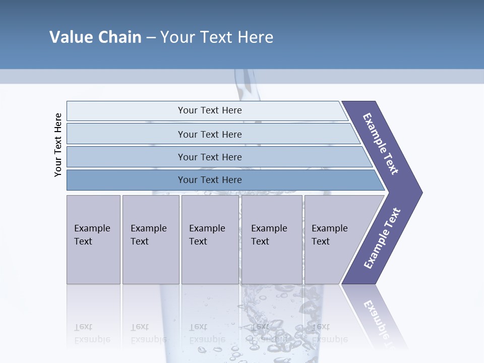 A Glass Of Water Is Being Filled With Water PowerPoint Template