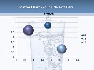 A Glass Of Water Is Being Filled With Water PowerPoint Template