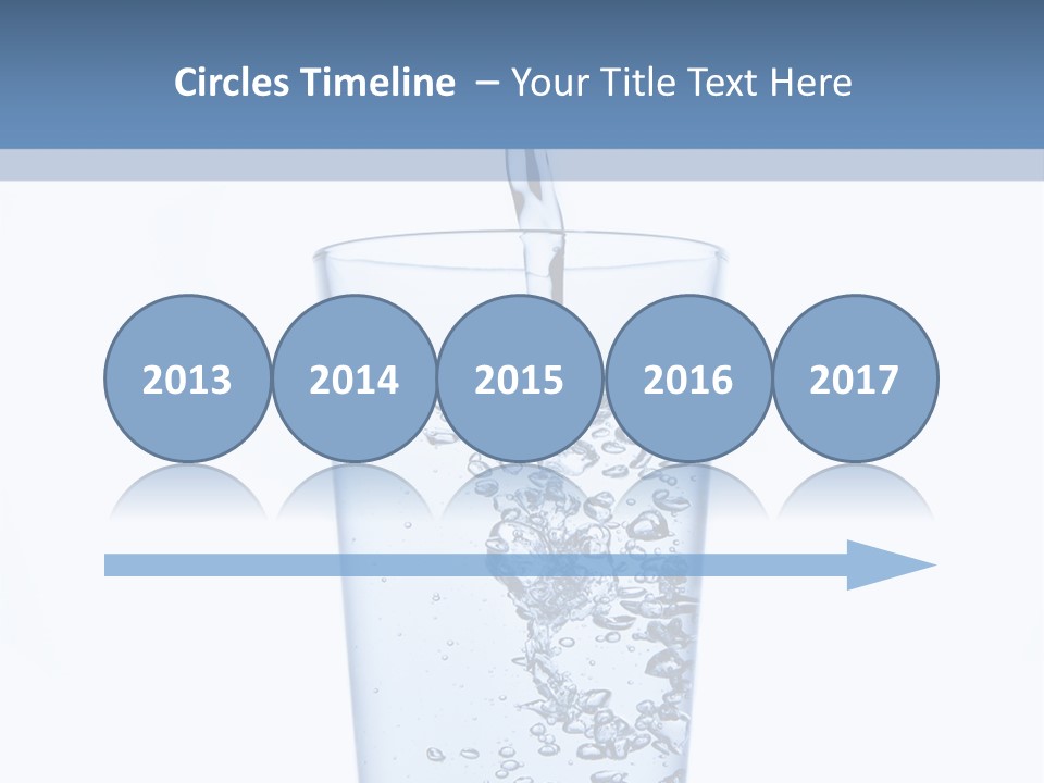 A Glass Of Water Is Being Filled With Water PowerPoint Template