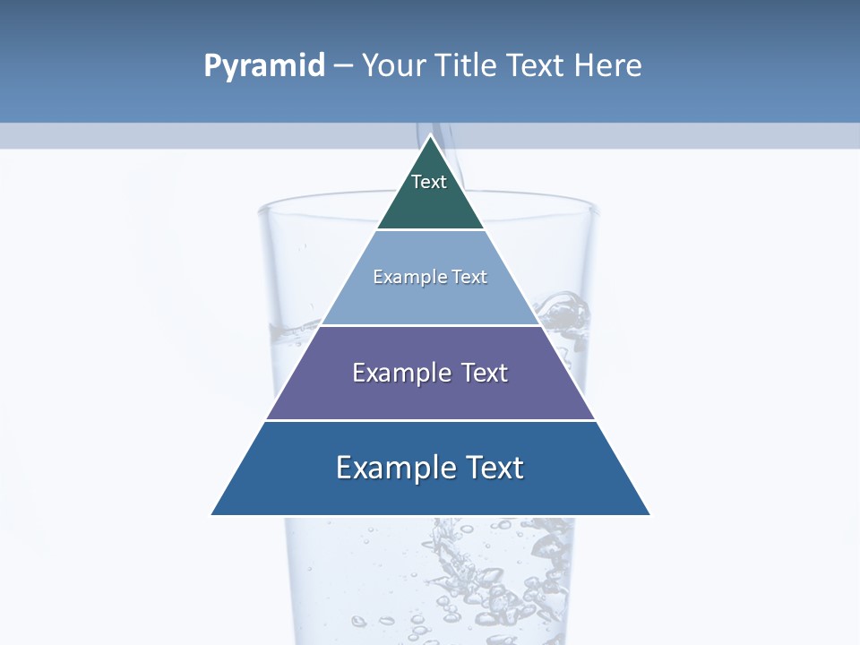 A Glass Of Water Is Being Filled With Water PowerPoint Template