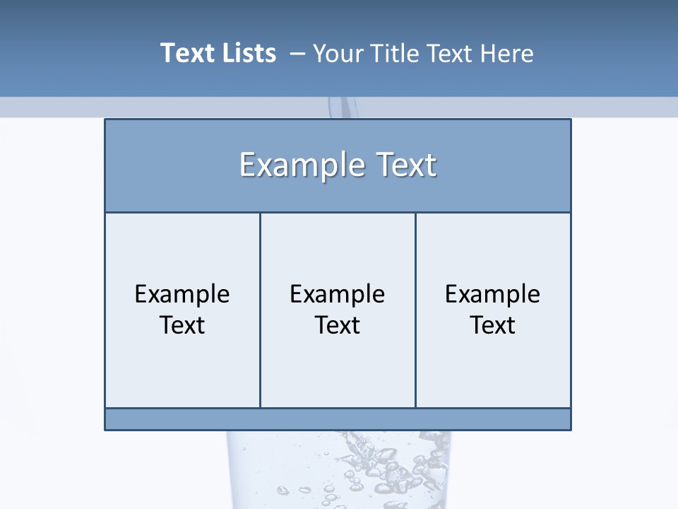 A Glass Of Water Is Being Filled With Water PowerPoint Template