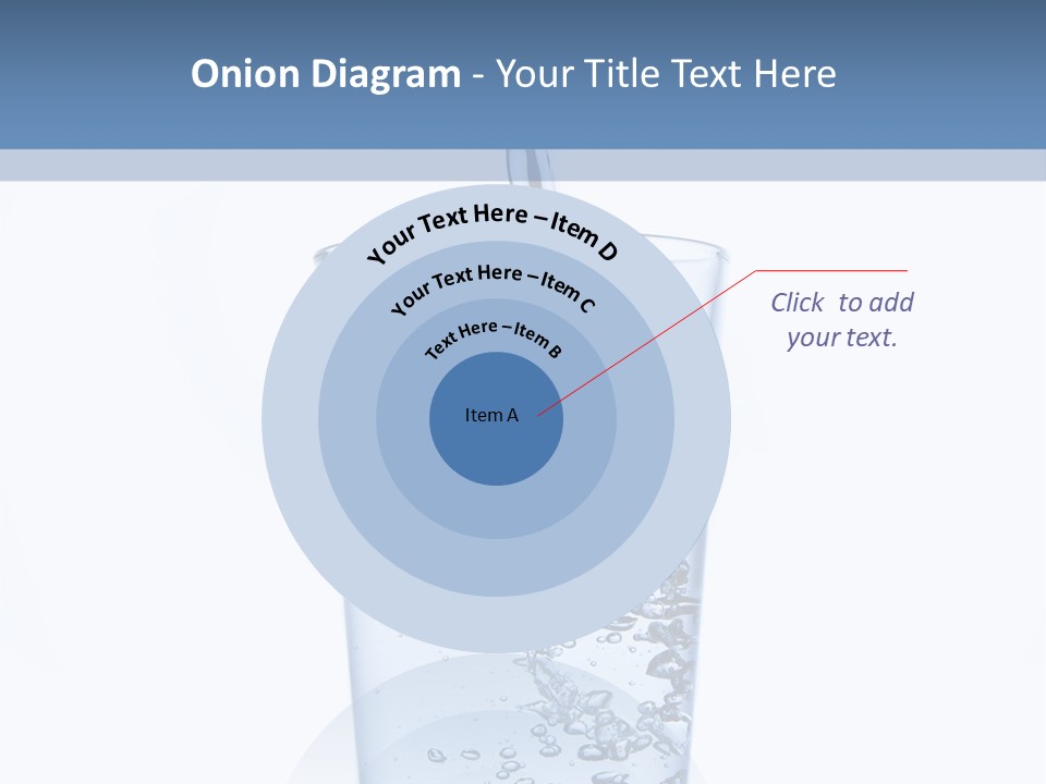 A Glass Of Water Is Being Filled With Water PowerPoint Template