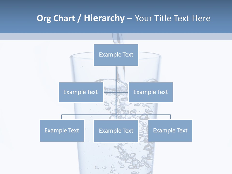 A Glass Of Water Is Being Filled With Water PowerPoint Template