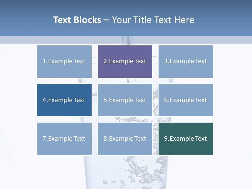 A Glass Of Water Is Being Filled With Water PowerPoint Template