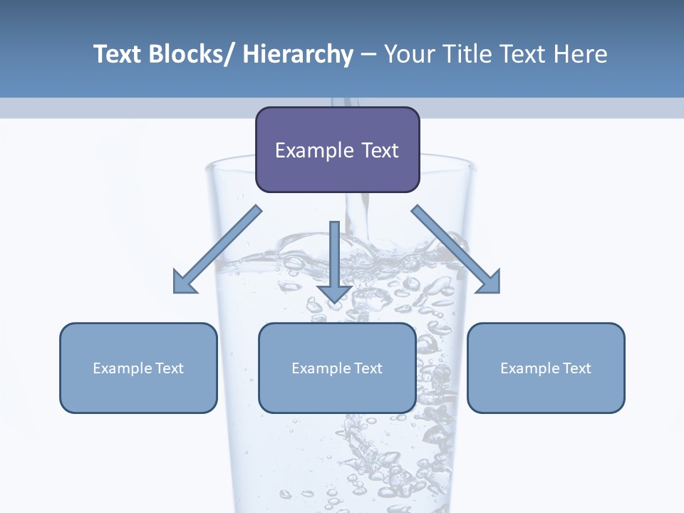 A Glass Of Water Is Being Filled With Water PowerPoint Template