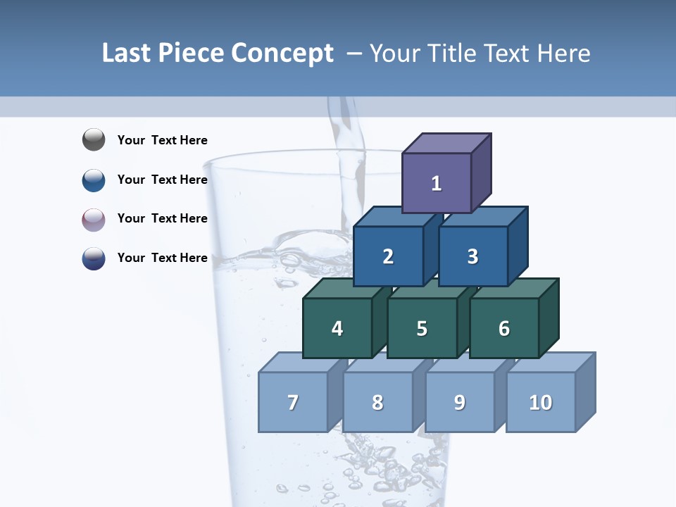 A Glass Of Water Is Being Filled With Water PowerPoint Template