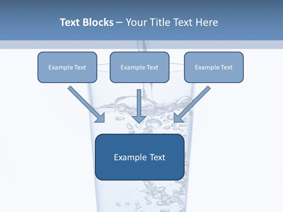 A Glass Of Water Is Being Filled With Water PowerPoint Template