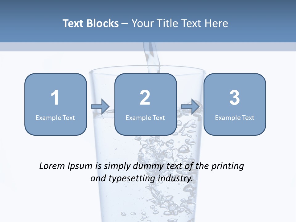 A Glass Of Water Is Being Filled With Water PowerPoint Template