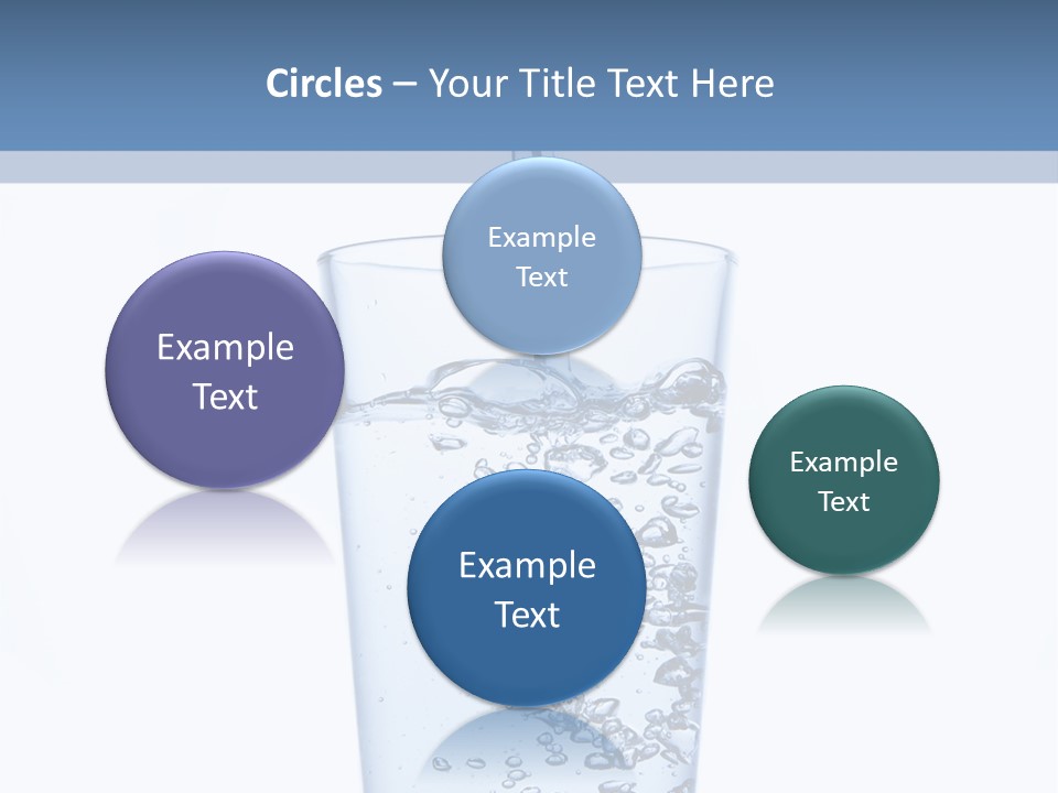 A Glass Of Water Is Being Filled With Water PowerPoint Template
