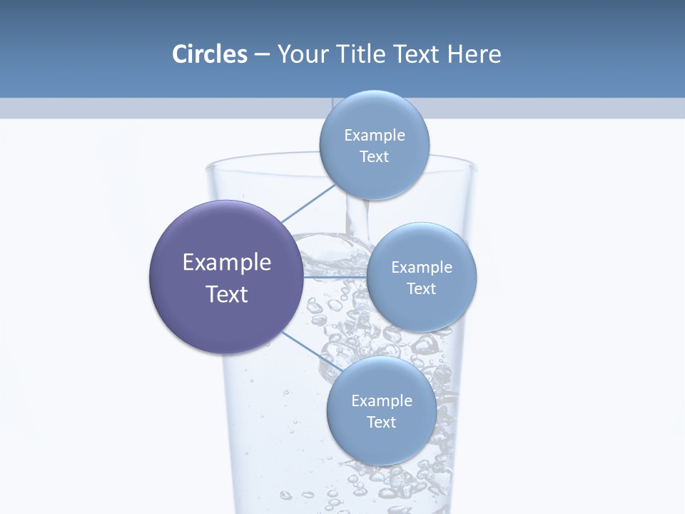 A Glass Of Water Is Being Filled With Water PowerPoint Template