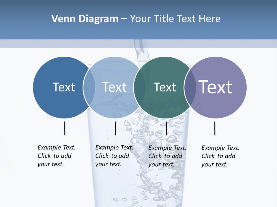A Glass Of Water Is Being Filled With Water PowerPoint Template