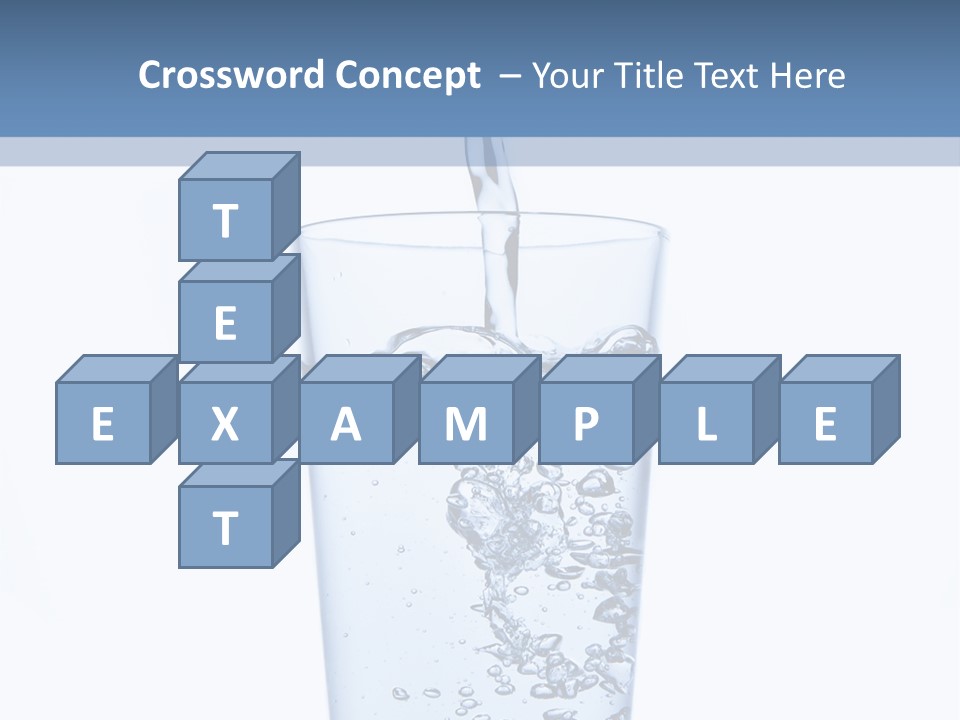A Glass Of Water Is Being Filled With Water PowerPoint Template