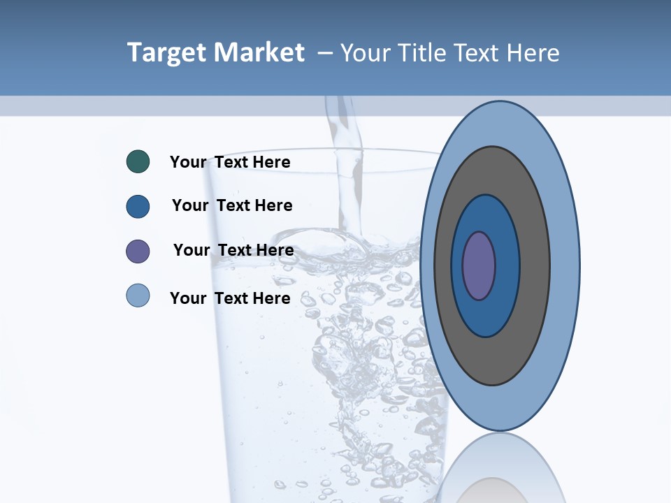 A Glass Of Water Is Being Filled With Water PowerPoint Template