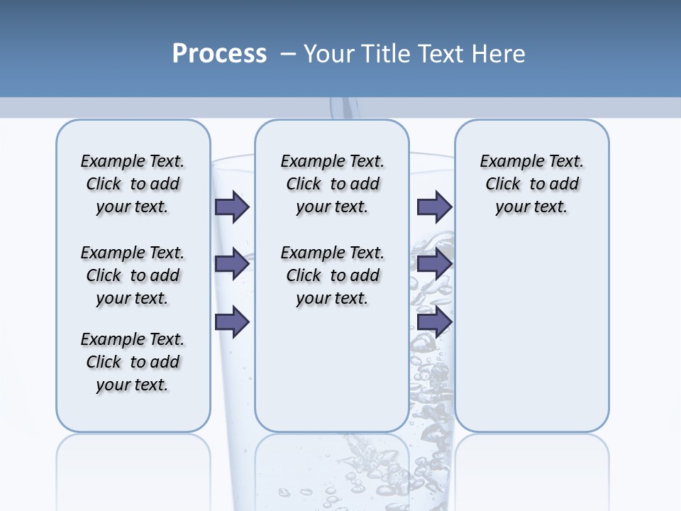 A Glass Of Water Is Being Filled With Water PowerPoint Template