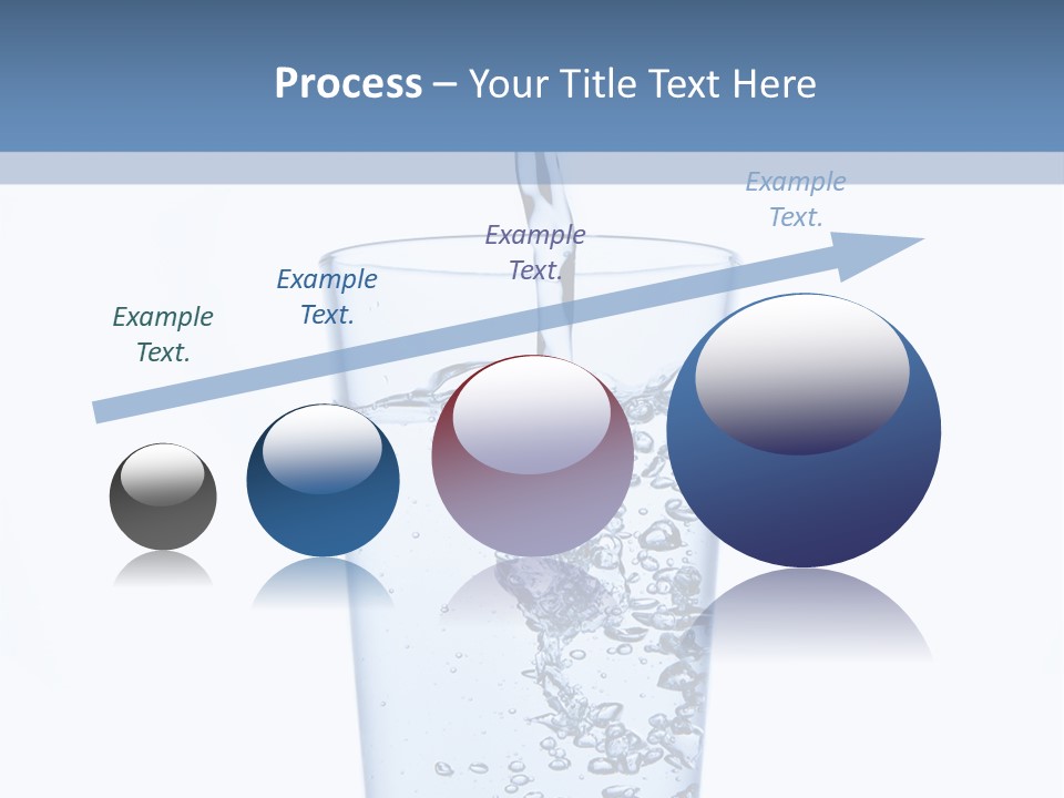A Glass Of Water Is Being Filled With Water PowerPoint Template