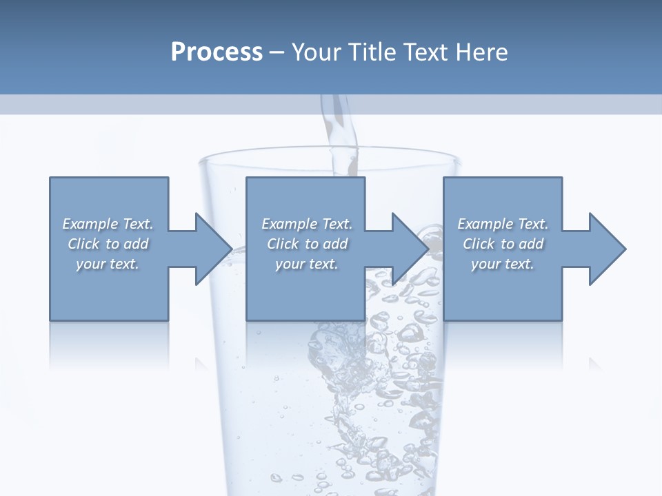 A Glass Of Water Is Being Filled With Water PowerPoint Template